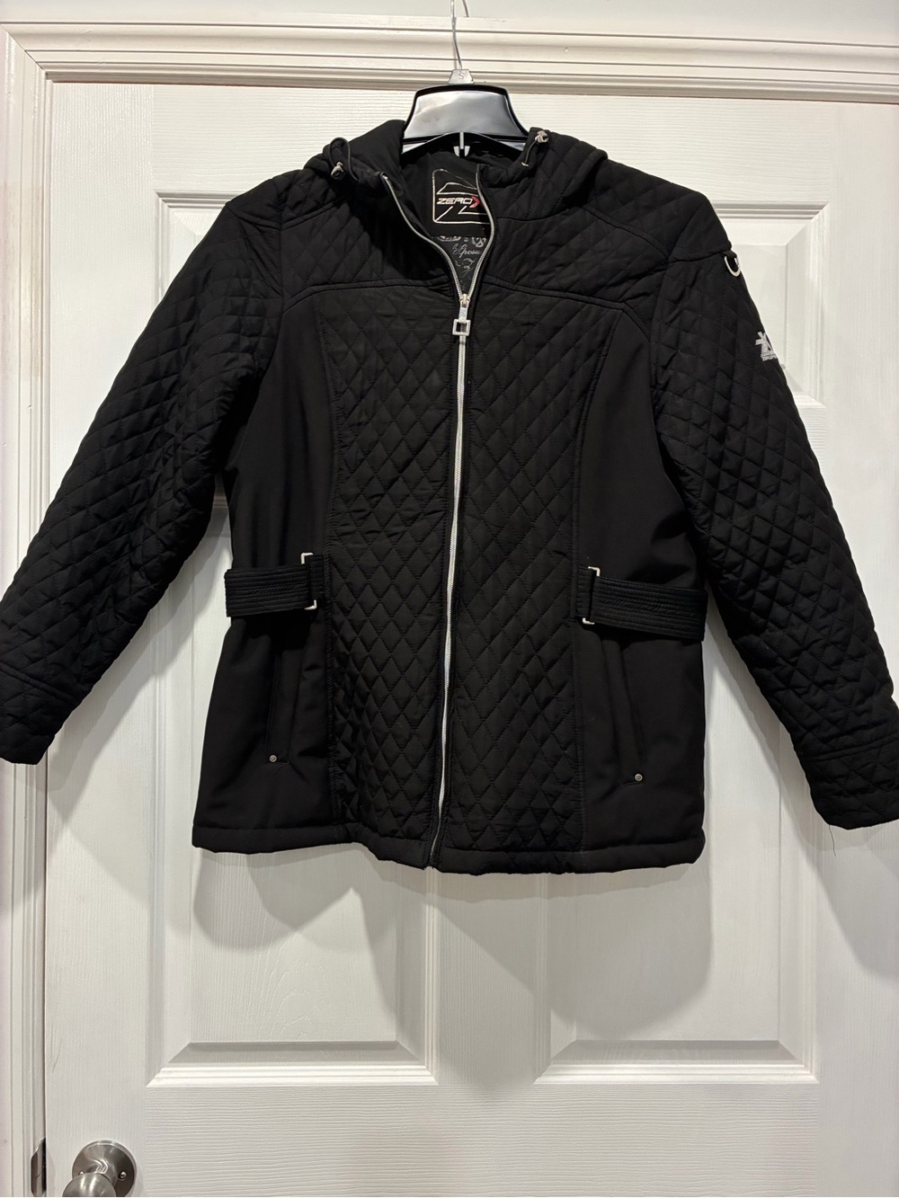 ZeroXposur Black Jacket with Red Logo Accent